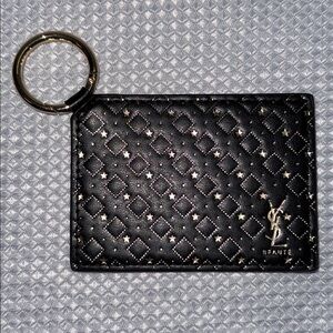 YSL Yves Saint Laurent Holiday Key Ring Mirror Bag Charm Accessory